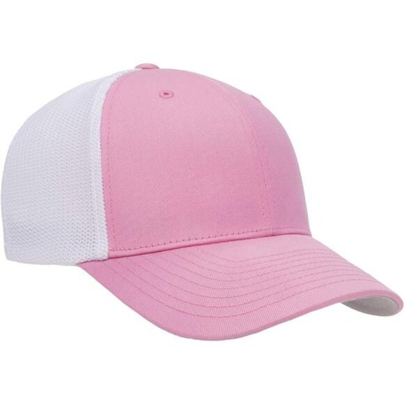 Mens Womens Trucker Hat Mesh Fitted Cap Flexfit Adjustable Curved Visor Baseball - Picture 5 of 6